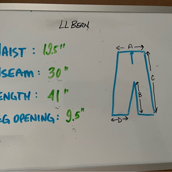 L.L. Bean Navy Pants - Size 38 - Picture 5 of 5